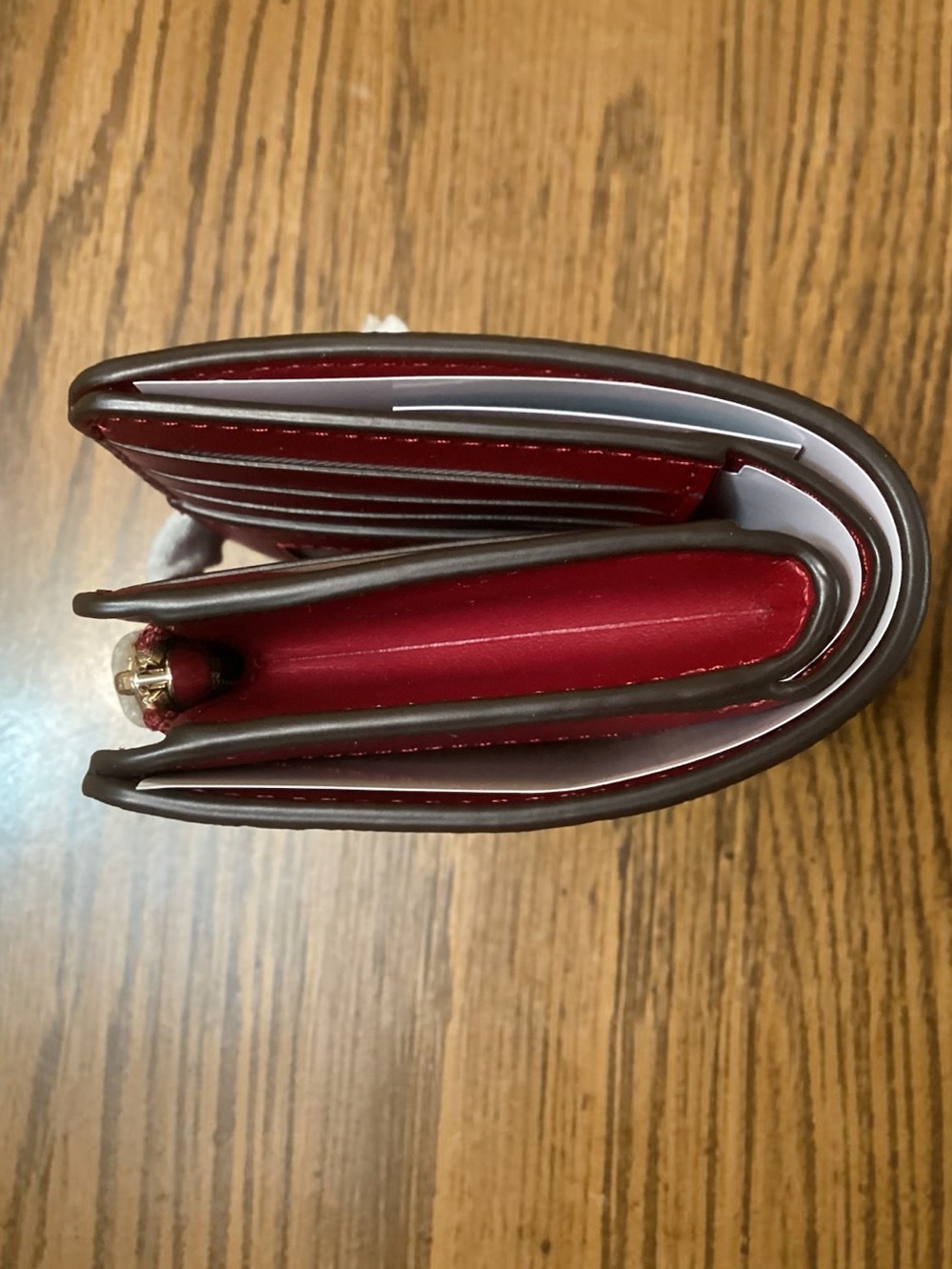 Kate Spade Madison Medium Bifold Wallet in Red Jam, NWT - Picture 4 of 6